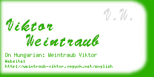 viktor weintraub business card
